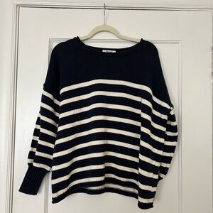 Madewell Conway Pullover Sweater in Nautical Stripe